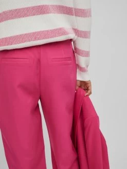 Vila Chinos Loosefit Chino Kamma Dames Fuchsia -Vila a13a4d7cf2c2d9aef0d5576468f41c1d