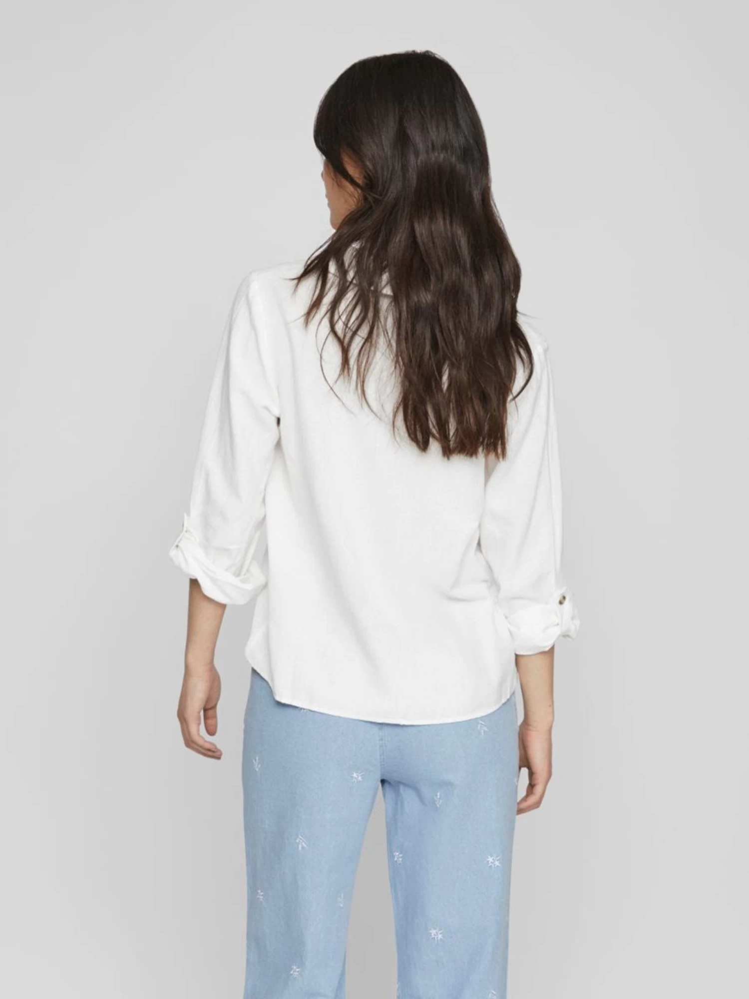 Vila Overhemden Blouse Dames Offwhite 6 Vila Overhemden Blouse Dames Offwhite - Afbeelding 4