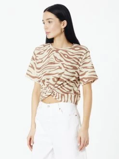 Vila Blouses Met Korte Mouw Blouse SOPA Dames Beige / Donkerbeige 9 Vila Blouses Met Korte Mouw Blouse SOPA Dames Beige / Donkerbeige -Vila a1cc1358bc293ced1648e3a14505b916