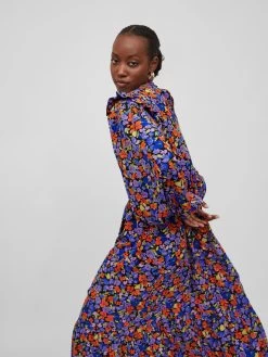 Vila Midi Jurken Jurk Essy Dames Zwart -Vila a1cf5db0f7918ddc1a96654e079d735c