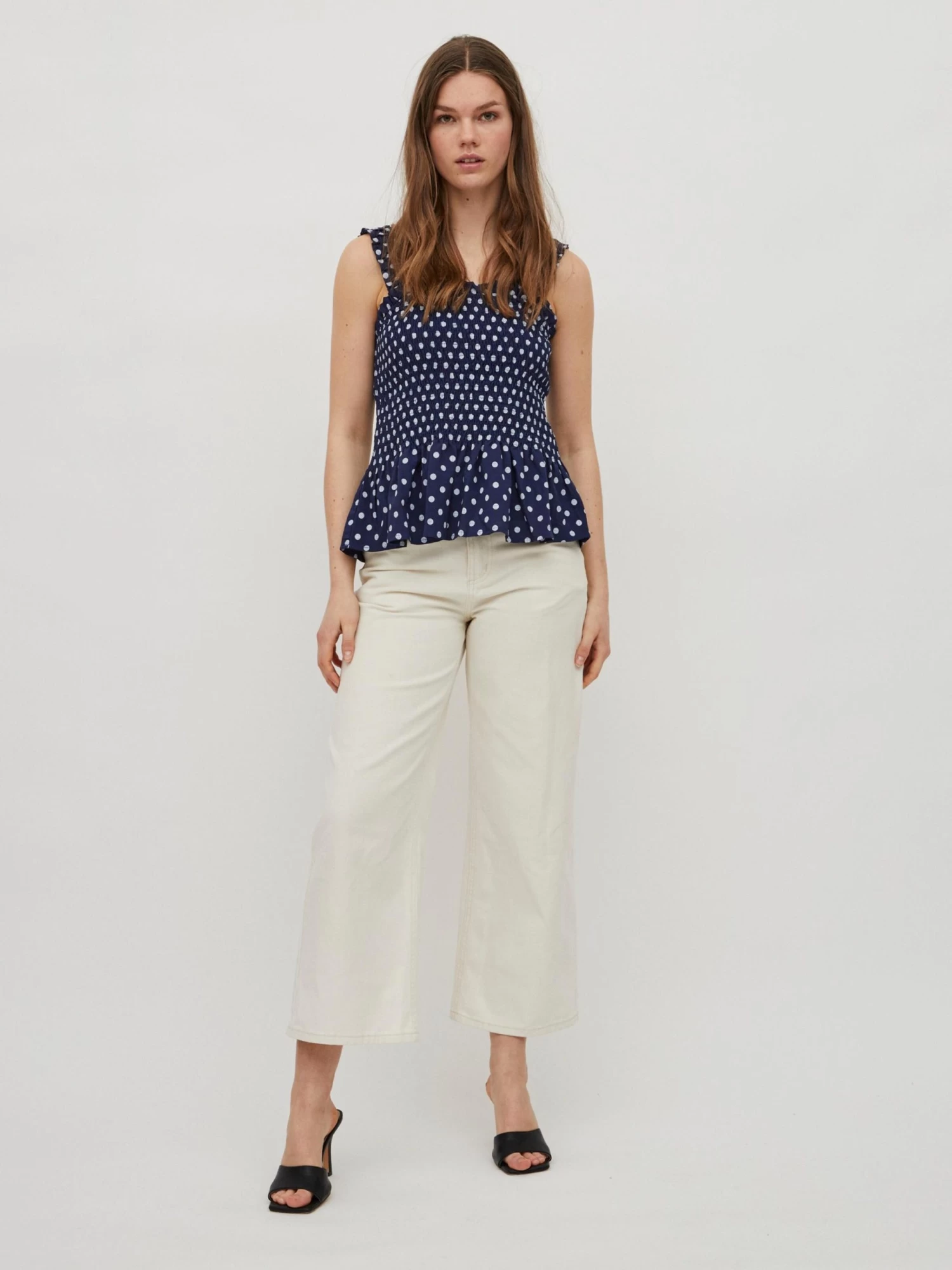 Vila Mouwloze Shirts Top Most Dames Navy 6 Vila Mouwloze Shirts Top Most Dames Navy - Afbeelding 4