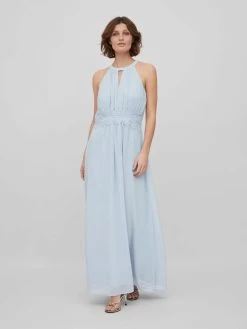 Vila Maxi Jurken Jurk Dames Lichtblauw -Vila a227e61177a4e56dfac435d36877980e