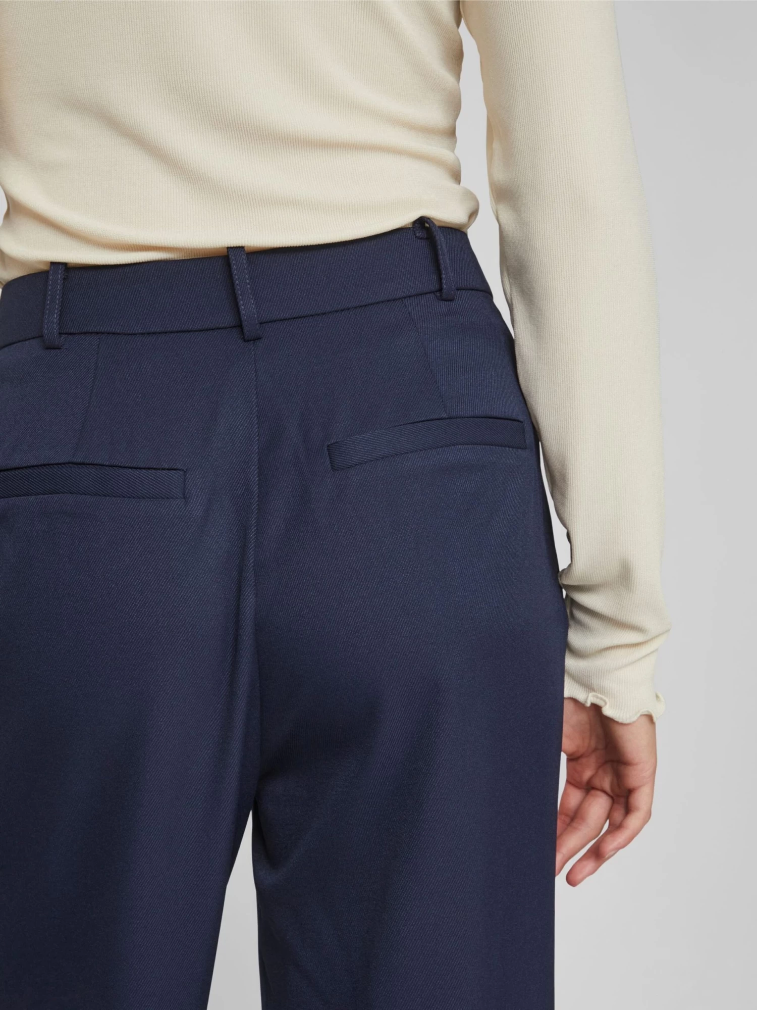 Vila Bandplooibroeken Wide Leg Bandplooibroek VIGA Dames Nachtblauw 9 Vila Bandplooibroeken Wide Leg Bandplooibroek VIGA Dames Nachtblauw - Afbeelding 7