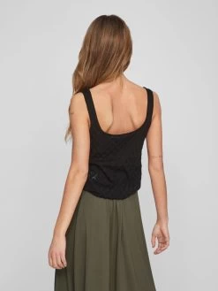 Vila Tanktops Top Dames Zwart -Vila a435f942624c396e982ef2e5f3189223
