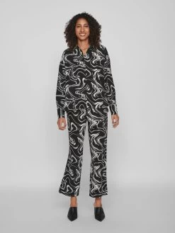 Vila Overhemden Blouse Koga Dames Zwart -Vila a4f48e4426df6a002794db11cddbe750