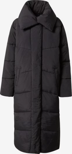 Vila Wintermantels Wintermantel Dames Zwart