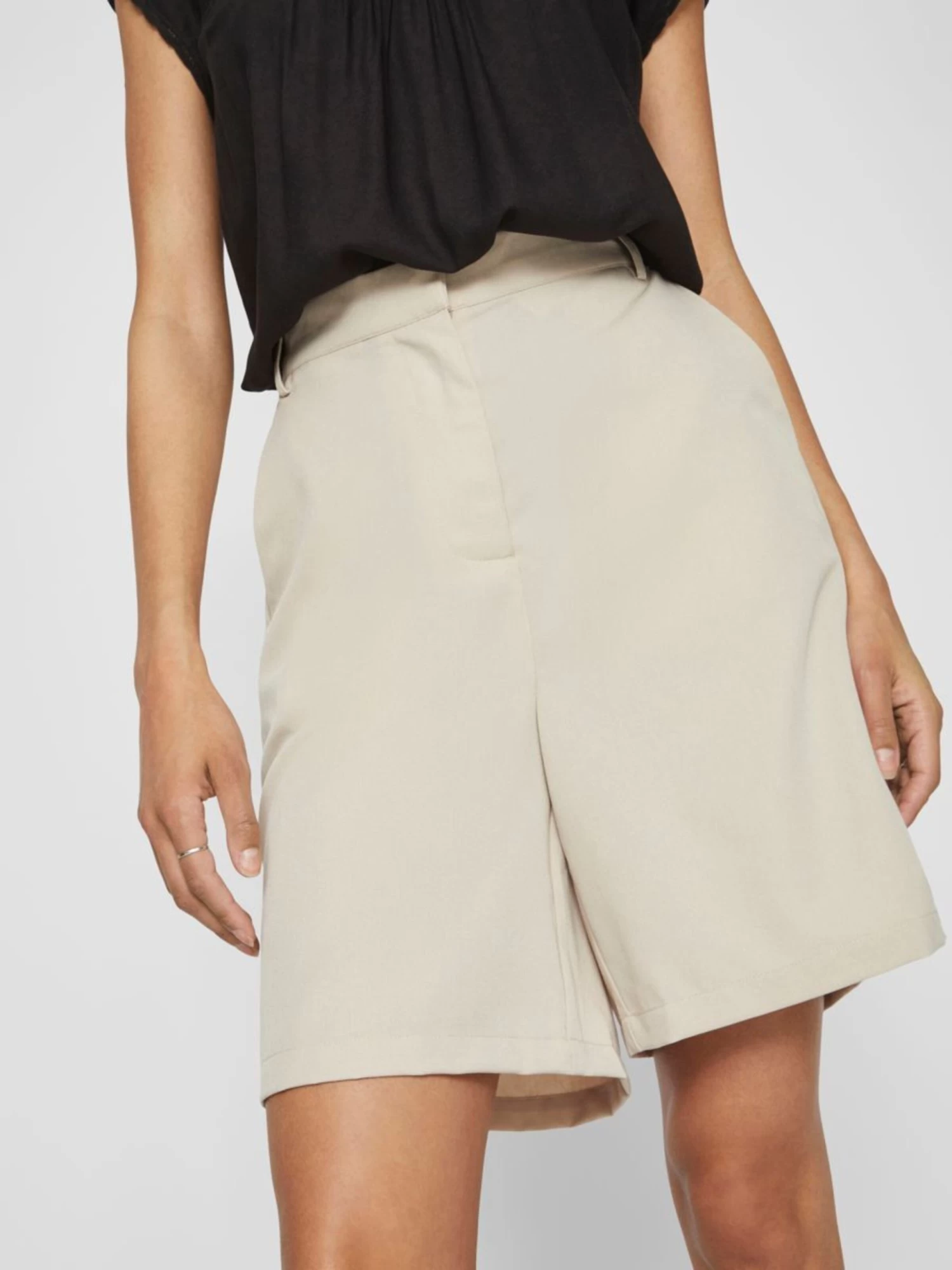 Vila Shorts Wide Leg Broek Dames Beige 5 Vila Shorts Wide Leg Broek Dames Beige - Afbeelding 3