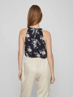 Vila Uitgaanstops Top Dames Navy -Vila a612e0362fcaf336572e79b12c64d6f4