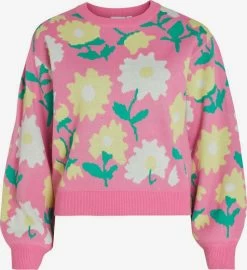 Vila Fijngebreide Truien Trui Dames Pink