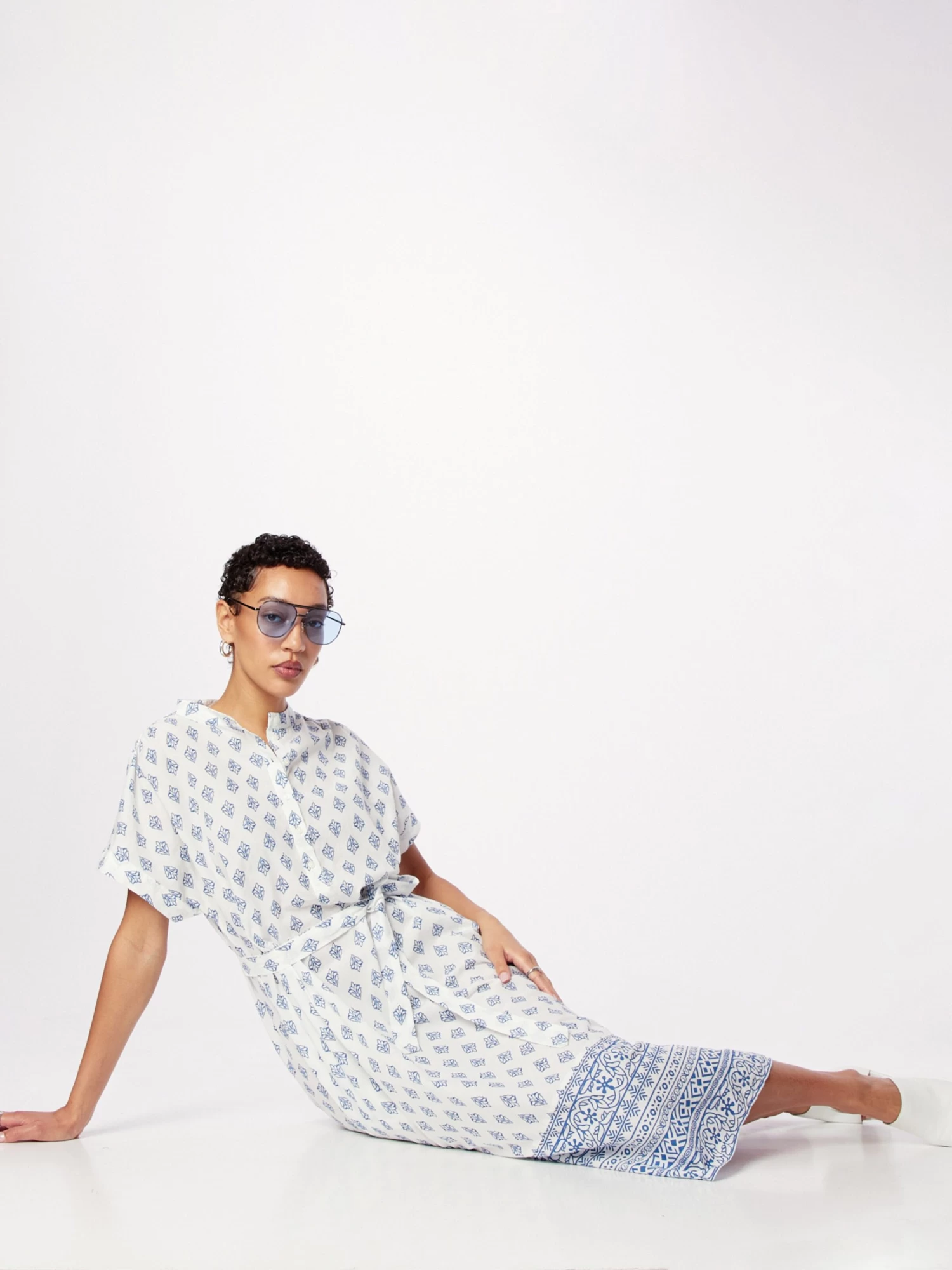 Vila Blousejurken Blousejurk Hymna Dames Wit 10 Vila Blousejurken Blousejurk Hymna Dames Wit - Afbeelding 8