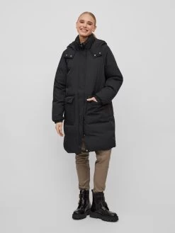 Winterjassen Winterjas Paia Dames Zwart 9 Winterjassen Winterjas Paia Dames Zwart -Vila a801a04f15b05c2cacae203e227da14a