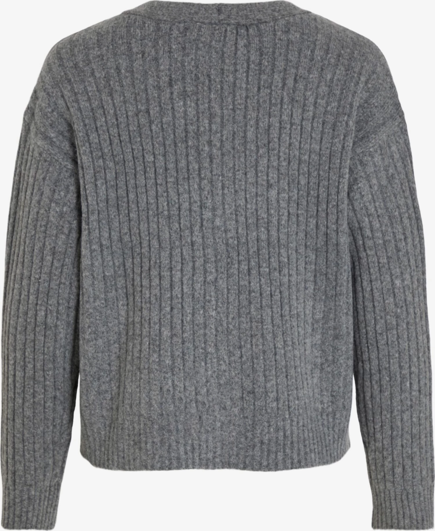 Vila Vesten Gebreid Vest Irina Dames Grijs Gemêleerd 4 Vila Vesten Gebreid Vest Irina Dames Grijs Gemêleerd - Afbeelding 2