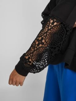 Vila Sweatshirts Sweatshirt Ricta Dames Zwart -Vila a9a41804024d2dc5d5060d4ef73c5a48