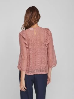 Vila Kanten Blouses Blouse Nesa Dames Oudroze -Vila a9aef62c4ff4a67d86e231bf51084049