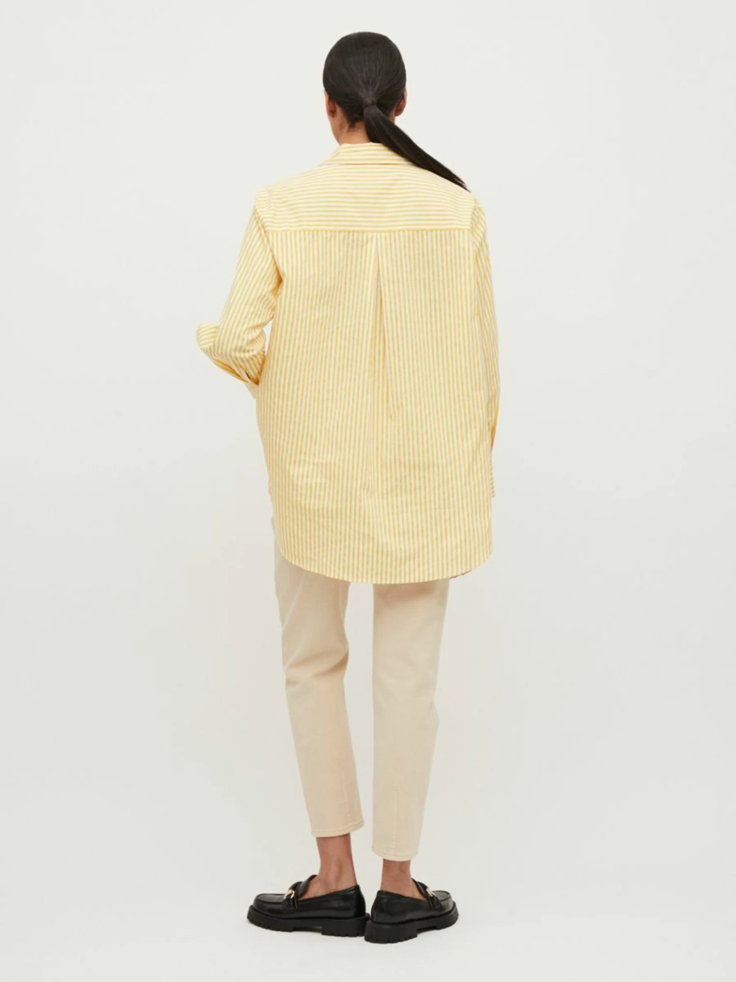 Vila Overhemden Blouse Nicoline Dames Geel 6 Vila Overhemden Blouse Nicoline Dames Geel - Afbeelding 4