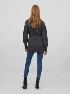 Vila Vesten Gebreid Vest Dames Grijs -Vila ab2f8f226fa2bb8e5874ef7b96a52d33