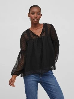 Vila Kanten Blouses Blouse Edee Dames Zwart 10 Vila Kanten Blouses Blouse Edee Dames Zwart -Vila ab4cfd040cc6e30c056fcd4d5cc7924a