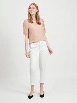 Vila Blouses Met Korte Mouw Blouse Dames Pastelroze -Vila ab847569fcf1ffd1defb29480b9aae8c
