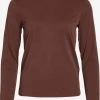 Vila Longsleeves Shirt Dames Chocoladebruin -Vila ac2298afb49bf11e33019f9d21761efe
