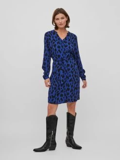 Vila Mini Jurken Jurk Dames Blauw -Vila ad9c45b746f369f617b27bf54ee76ad0