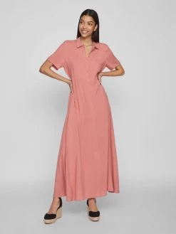 Vila Blousejurken Blousejurk Dames Rood 11 Vila Blousejurken Blousejurk Dames Rood -Vila adceb4e9b1db74b2d907a1a6cce6e985