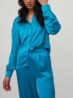 Vila Overhemden Blouse Dames Azuur -Vila adf7b448d86b161d61292af8c01fe9bc