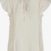 Vila Blouse Tops Blouse LUCIA Dames Beige -Vila ae73ecea0b7e86943a34cc4be27f7279