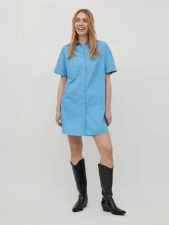 Vila Lange Blouses Blouse Dames Blauw -Vila b0c69826f9933b94d1c3f42693764312