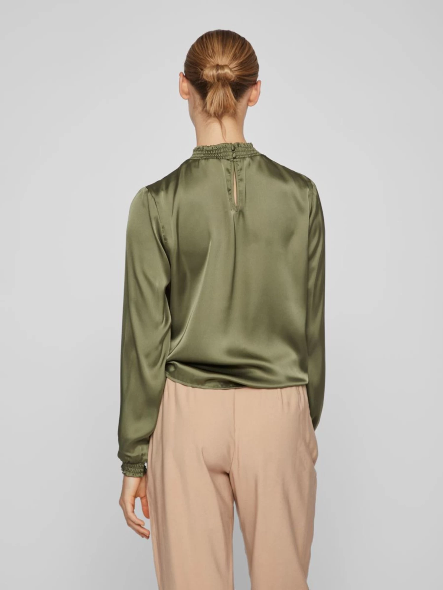 Vila Blouseshirts Blouse Dames Groen 6 Vila Blouseshirts Blouse Dames Groen - Afbeelding 4