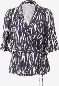 Blouses Met Korte Mouw Blouse Kyra Dames Beige