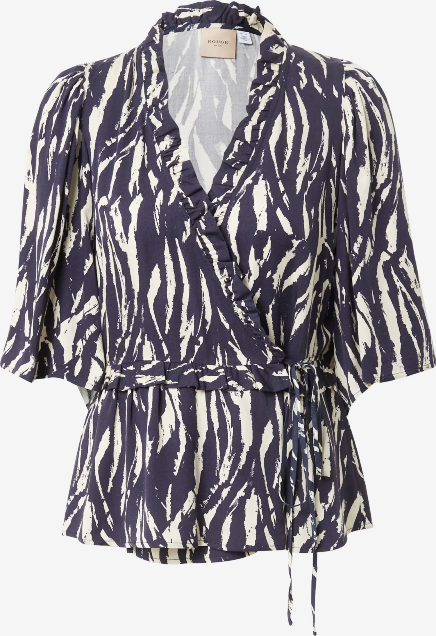 Blouses Met Korte Mouw Blouse Kyra Dames Beige 3 Blouses Met Korte Mouw Blouse Kyra Dames Beige