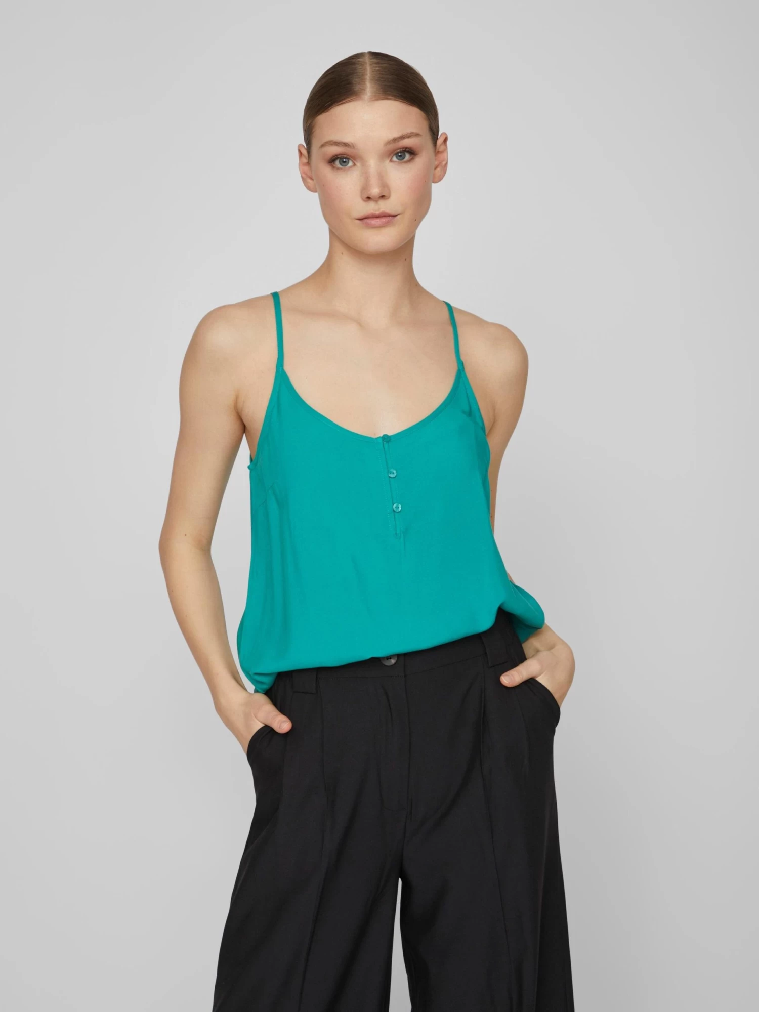 Vila Blouse Tops Blouse PAYA Dames Groen 5 Vila Blouse Tops Blouse PAYA Dames Groen - Afbeelding 3