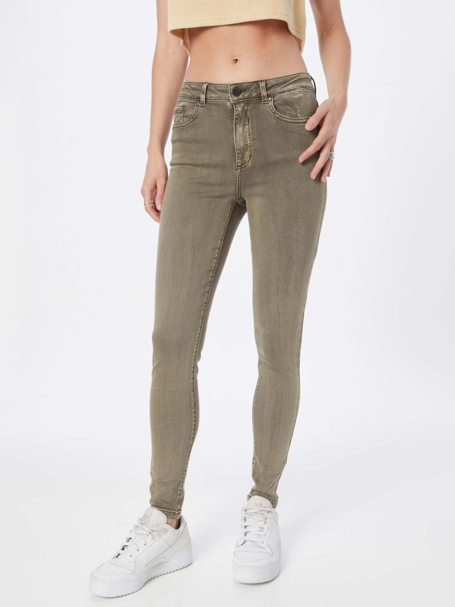 Vila Jeans Skinny Jeans AMY Dames Sepia 4 Vila Jeans Skinny Jeans AMY Dames Sepia - Afbeelding 2
