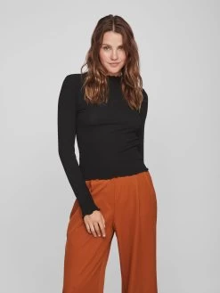 Vila Longsleeves Shirt Dames Zwart 10 Vila Longsleeves Shirt Dames Zwart -Vila b2d152fda3ebf0886ead915c87d832a8