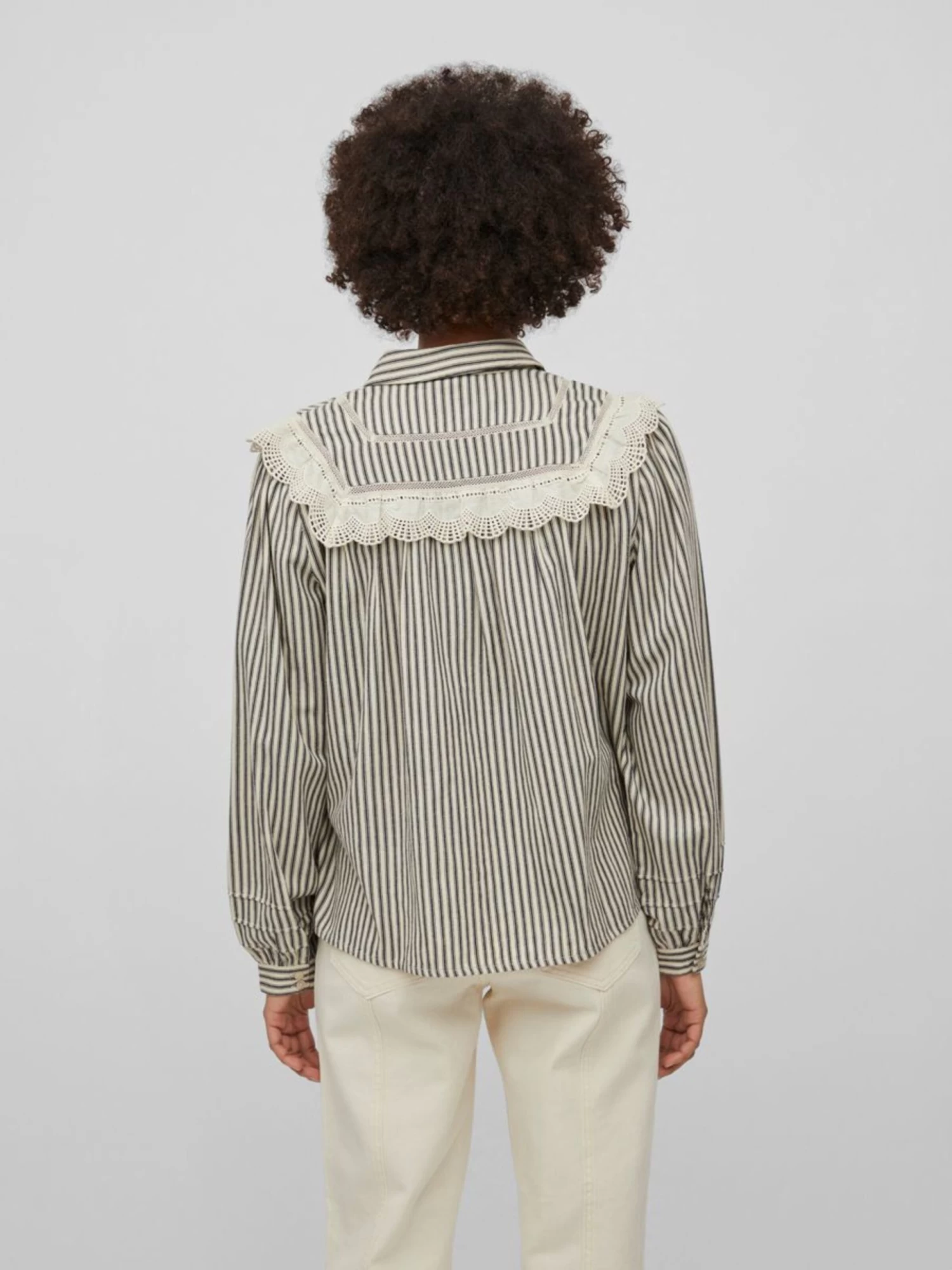 Vila Overhemden Blouse Dames Beige 6 Vila Overhemden Blouse Dames Beige - Afbeelding 4