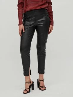 Vila Leren Broeken Skinny Broek Dagmar Dames Zwart -Vila b4ce46dc3fbef1ef1b1ad3bfaec12921