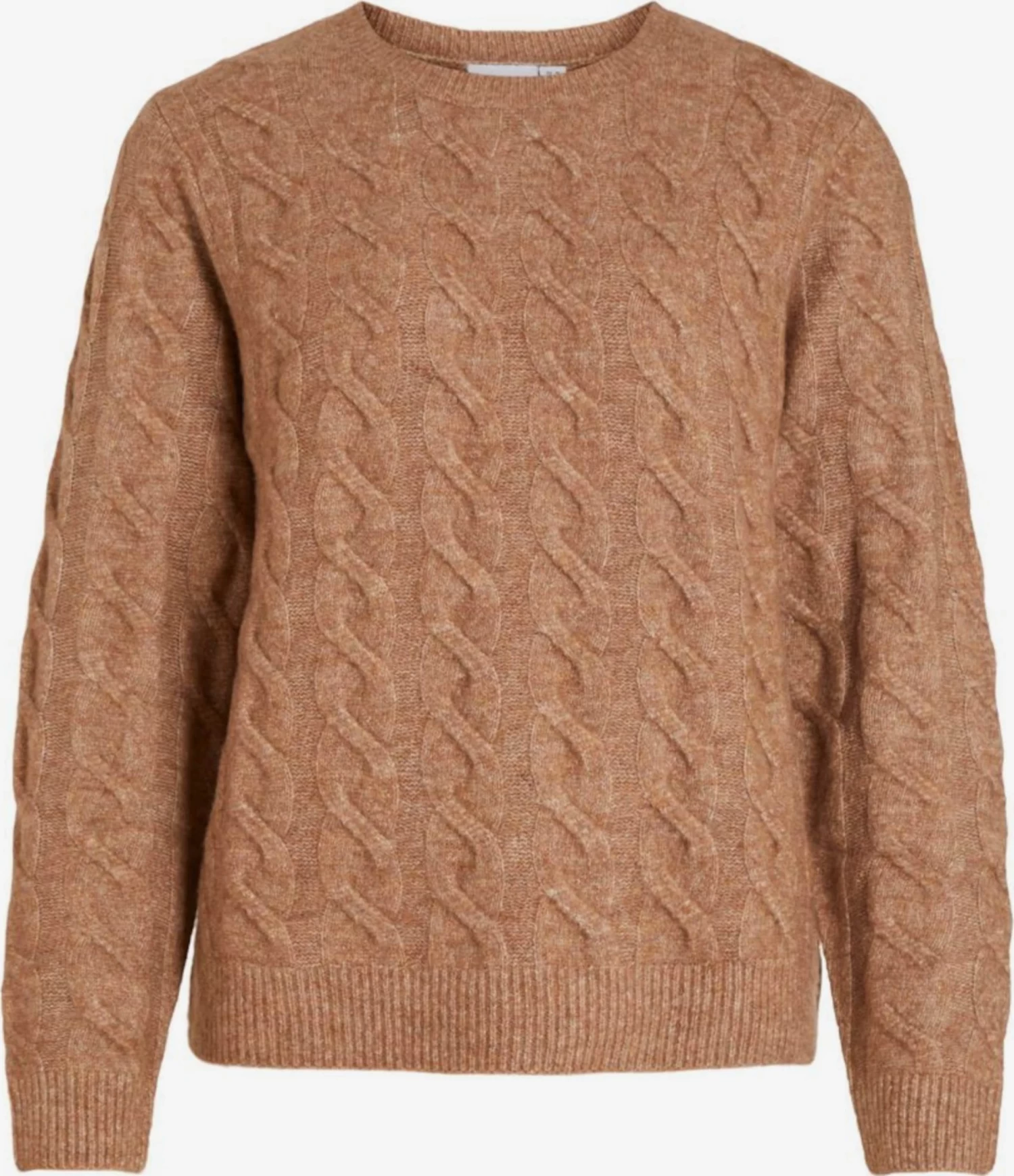 Vila Fijngebreide Truien Trui Ella Dames Lichtbruin 3 Vila Fijngebreide Truien Trui Ella Dames Lichtbruin