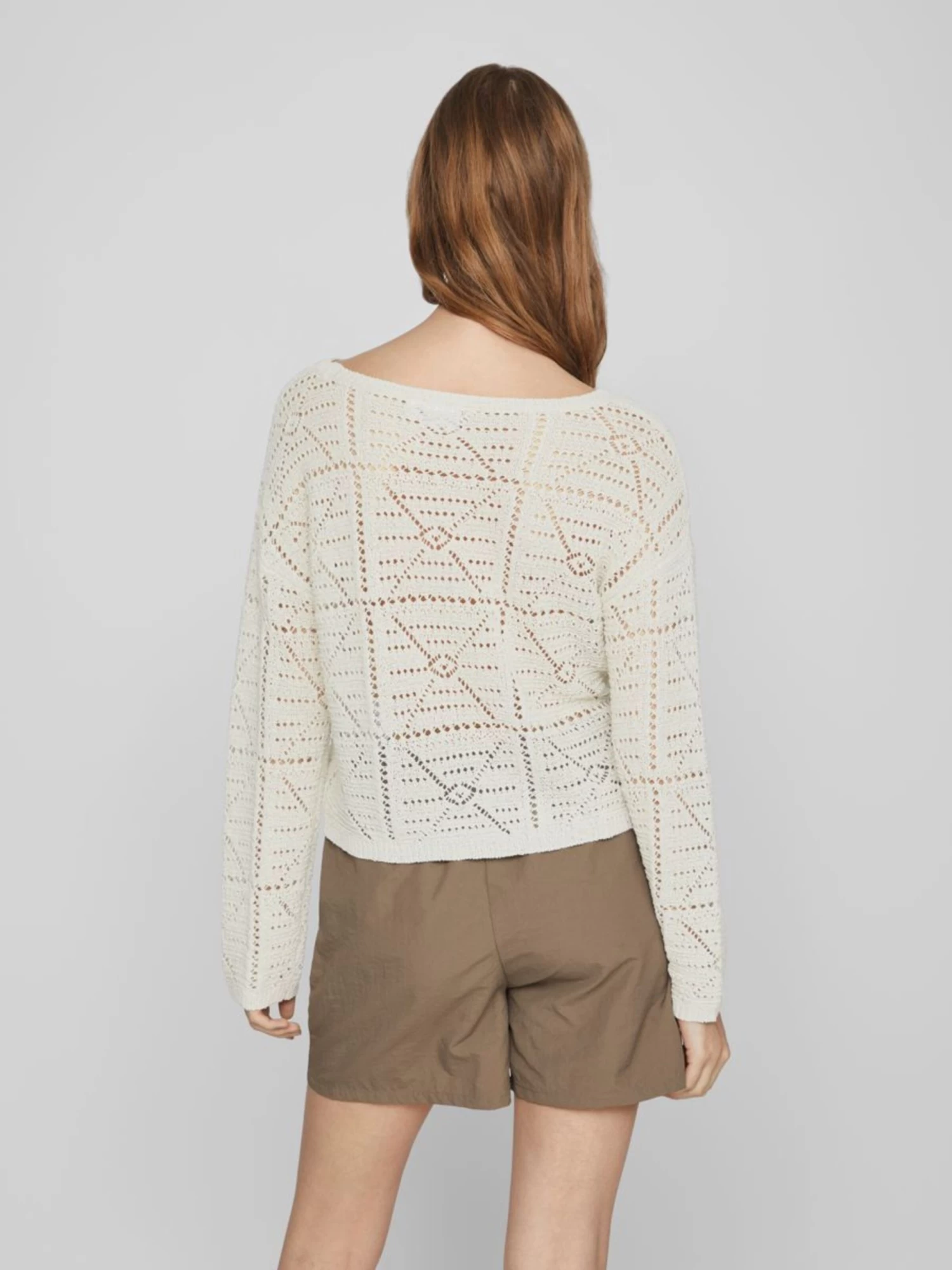 Vila Fijngebreide Truien Trui Dames Beige 6 Vila Fijngebreide Truien Trui Dames Beige - Afbeelding 4