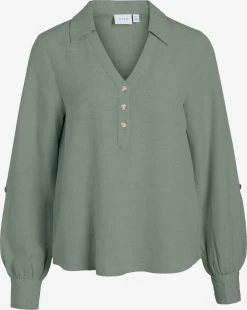 Vila Overhemden Blouse Prisilla Dames Pastelgroen