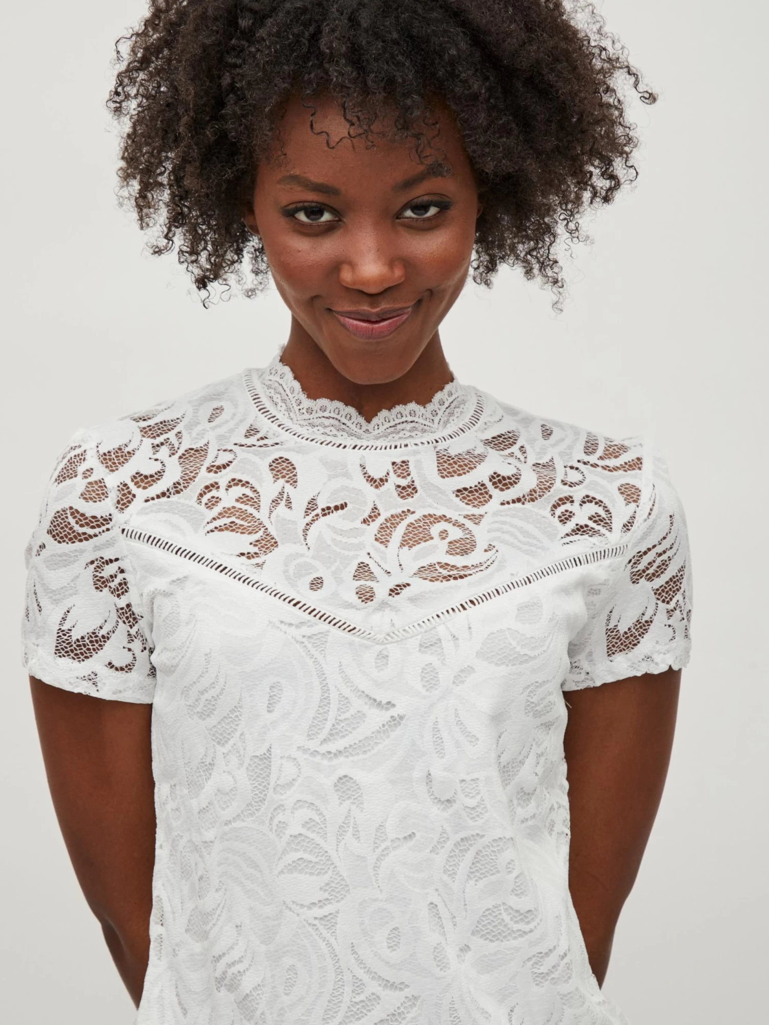 Vila Blouses Met Korte Mouw Blouse Stasia Dames Wit 8 Vila Blouses Met Korte Mouw Blouse Stasia Dames Wit - Afbeelding 6