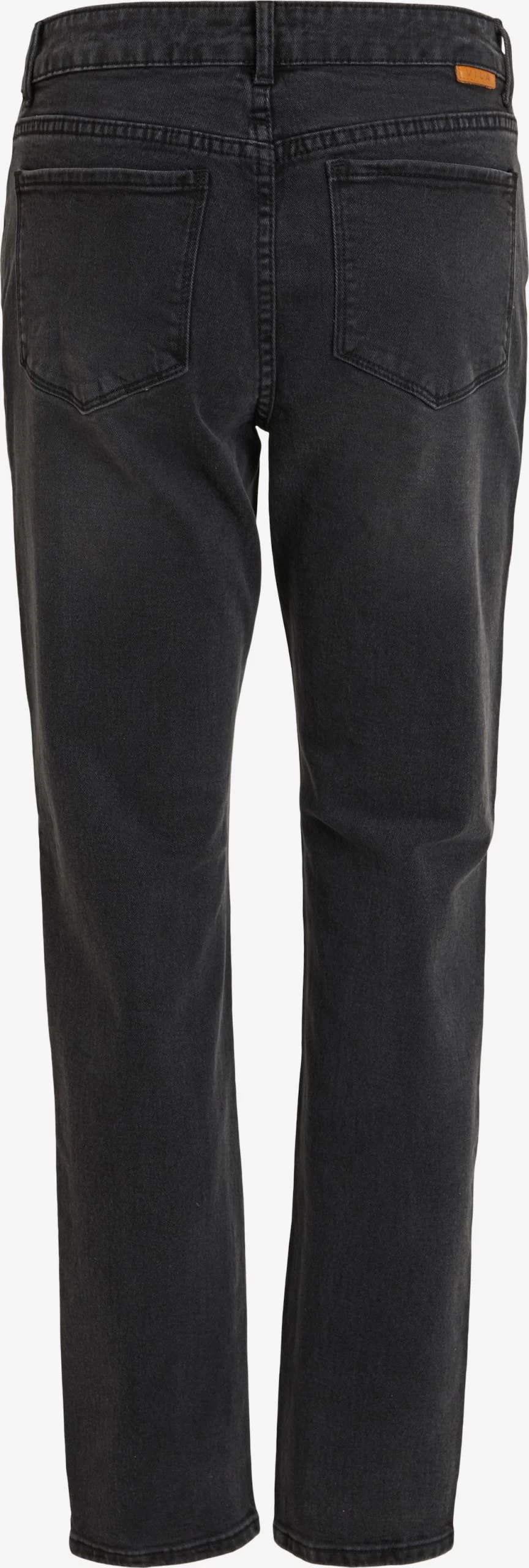 Vila Straight Regular Jeans Stray Dames Zwart 4 Vila Straight Regular Jeans Stray Dames Zwart - Afbeelding 2