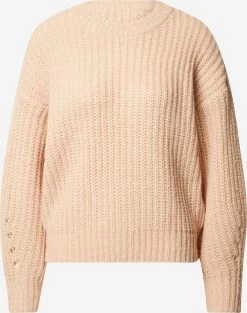 Vila Fijngebreide Truien Trui Dames Poederroze