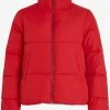 Vila Winterjassen Winterjas Dames Rood 1 Vila Winterjassen Winterjas Dames Rood -Vila ba5f821d976df990c040709333bd11e9