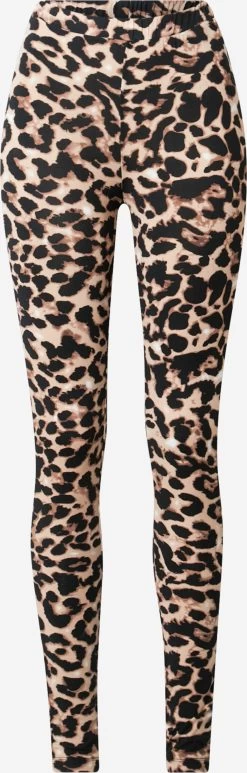 Vila Broeken Skinny Leggings Leoa Dames Bruin
