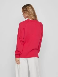 Vila Longsleeves Shirt SIF Dames Donkerroze -Vila baab02160ebe85875ed8bb73af1d502f