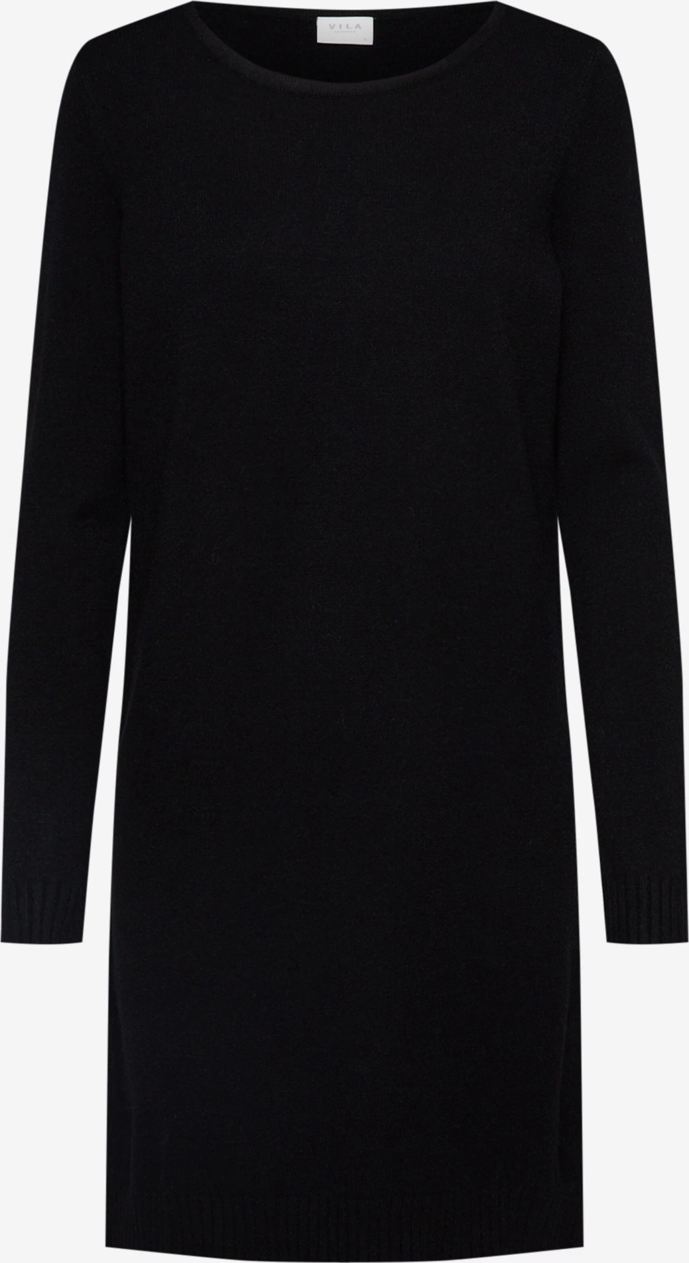 Vila Gebreide Jurken Gebreide Jurk Ril Dames Zwart 3 Vila Gebreide Jurken Gebreide Jurk Ril Dames Zwart