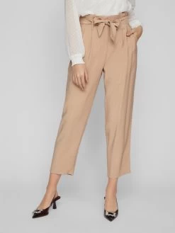 Vila Bandplooibroeken Regular Bandplooibroek KAYA Dames Sand -Vila bc378addff4a583e03826a05137b9f5f