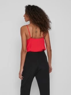 Vila Blouse Tops Blouse Nula Dames Rood -Vila bf125b68b946669f56226d1e7affb972
