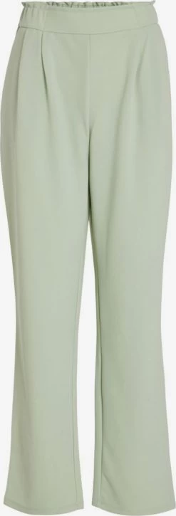 Vila Bandplooibroeken Regular Bandplooibroek Dames Lichtgroen