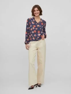 Blouseshirts Blouse Dames Donkerblauw 13 Blouseshirts Blouse Dames Donkerblauw -Vila c0ec4afb6a06b8778b700ab6e485ec40